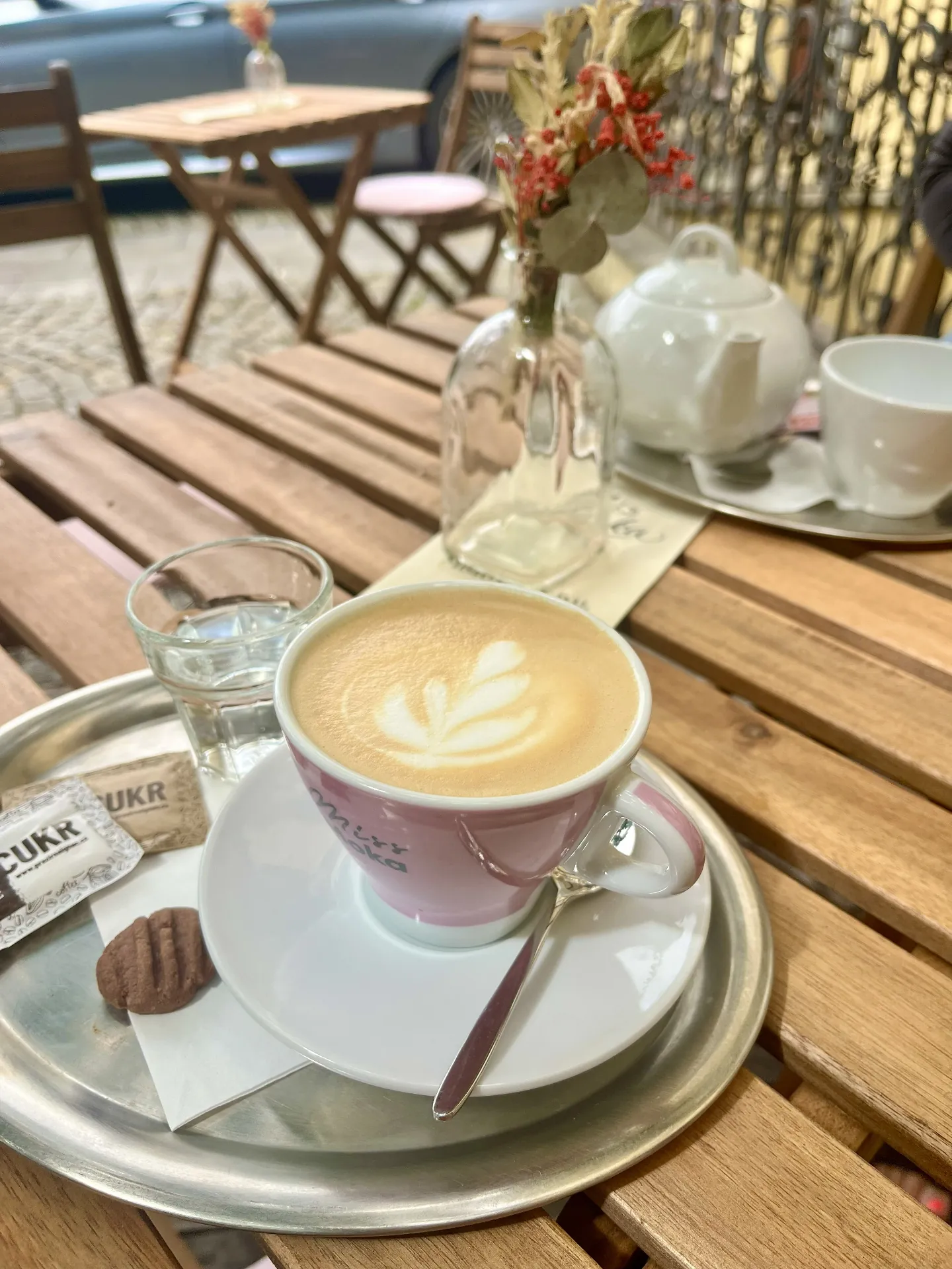 Cappuccino Miss Moka na zahrádce