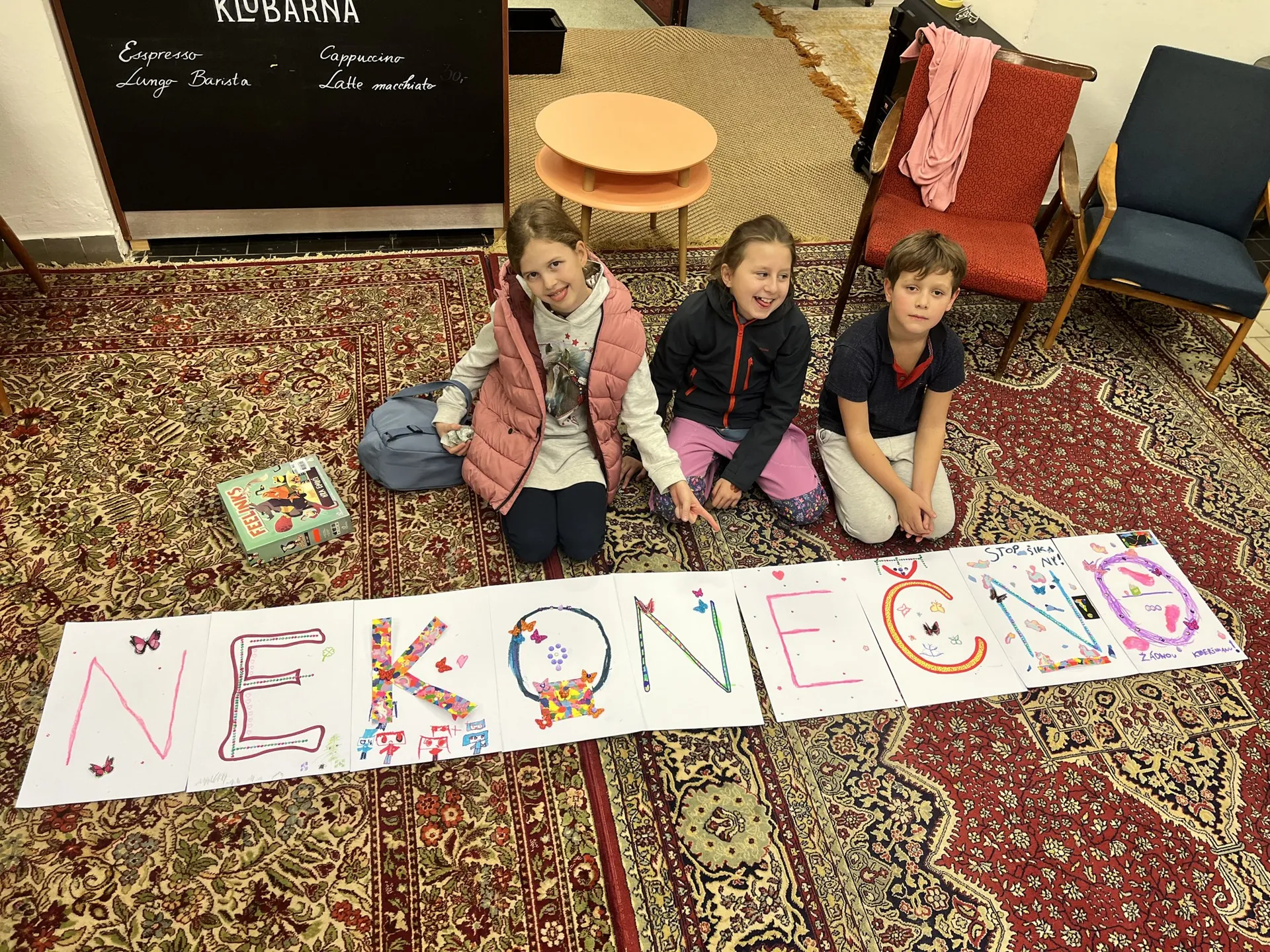 Společná chvíle dětí v klubu